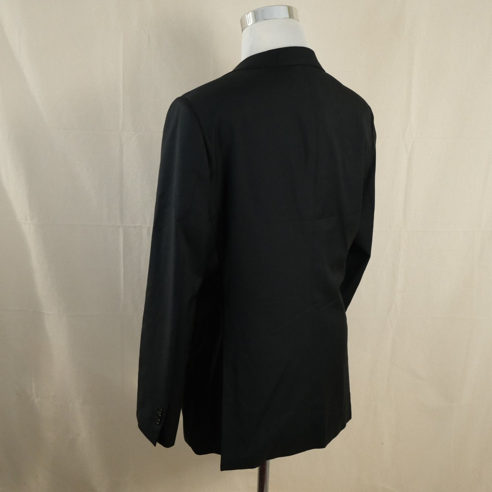 Suitsupply 42R Slim Lazio Sport Coat 100% Wool Black Two Button Double Vented - Picture 9 of 16